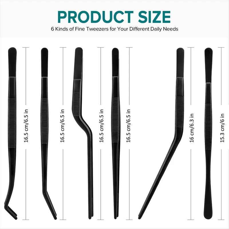 Stainless Steel Kitchen Tweezers Set for BBQ Food Prep and Picnic