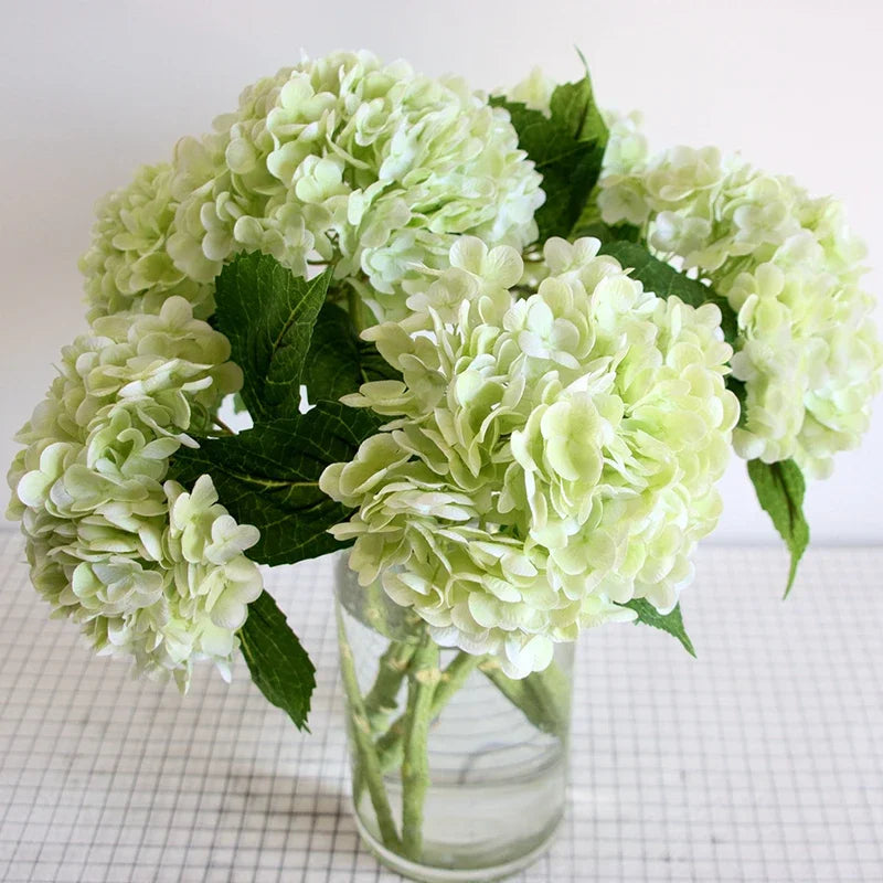 Large Real Touch Hydrangea Artificial Flowers for Wedding & Home Decor