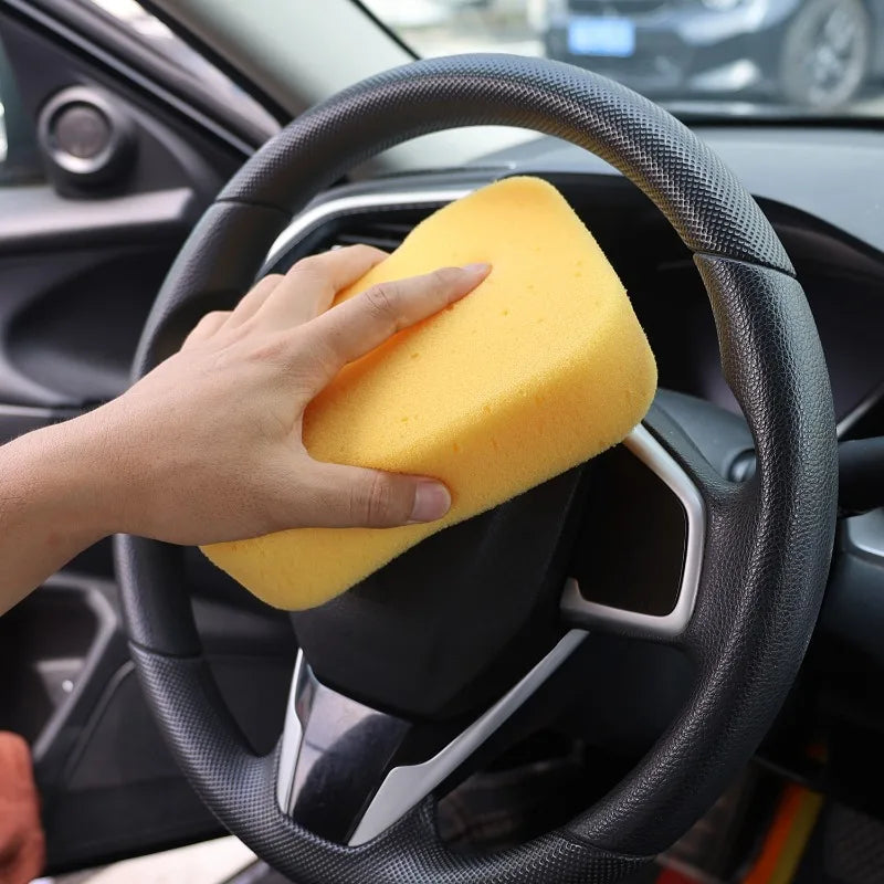Car Wash Sponge Large Dense Foam Wax Applicator Pad Scratch-Free Cleaning Tool
