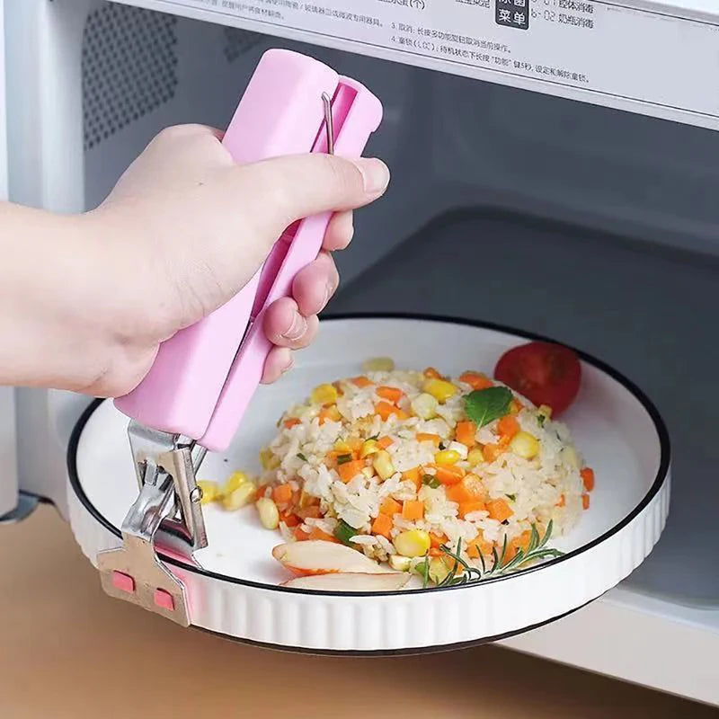 Anti-Scald Clip & Silicone Bowl Gripper Set - Heat Resistant Kitchen Accessories