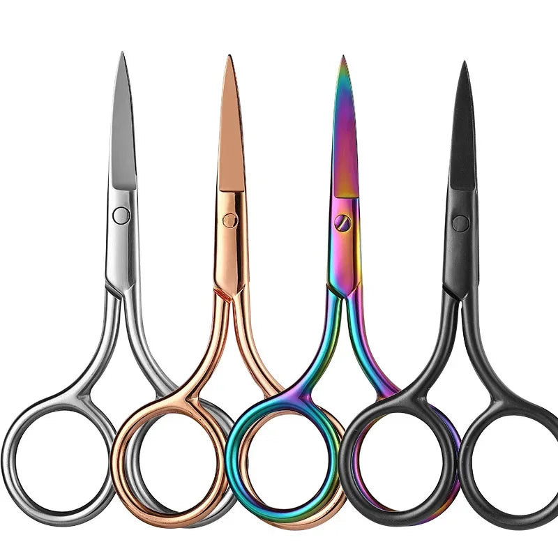 Professional Stainless Steel Hair & Nail Grooming Scissors Set - Compact and Safe for Men & Women