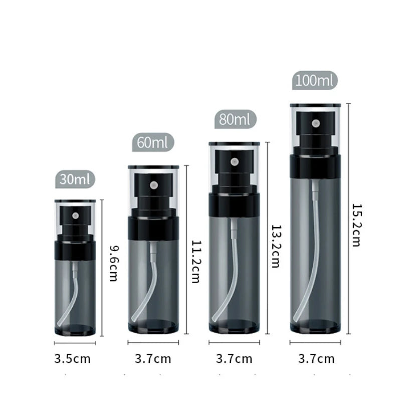 Refillable Travel Spray Bottle Set 30/60/80/100/120ml for Perfume & Cosmetics