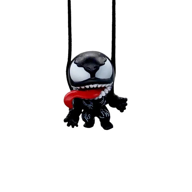 Venom Joker Car Rearview Mirror Pendant - Interior Accessories Mini Model Toy Action Figure Set