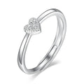 925 Sterling Silver Heart Ring for Women Wedding Engagement Jewelry Gift