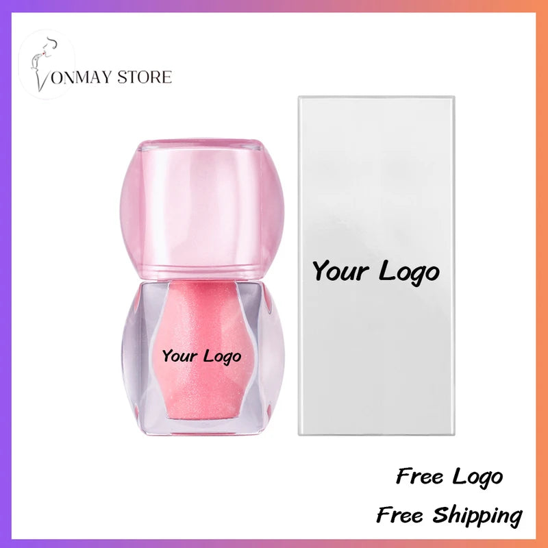 Vegan Metallic Lip Gloss - Custom Logo Pearlescent Lip Shine with Fine Shimmer