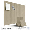 12-Pack Felt Wall Panel Stickers for Photo Display & Home Decor