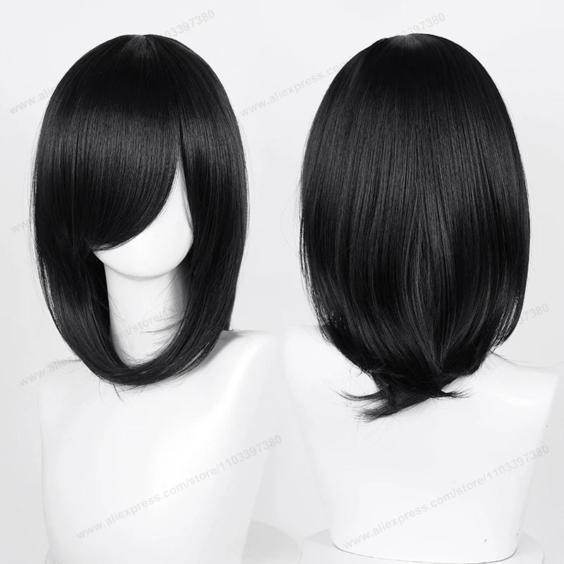 Medium 40cm Synthetic Cosplay Wig - Multiple Colors for Women