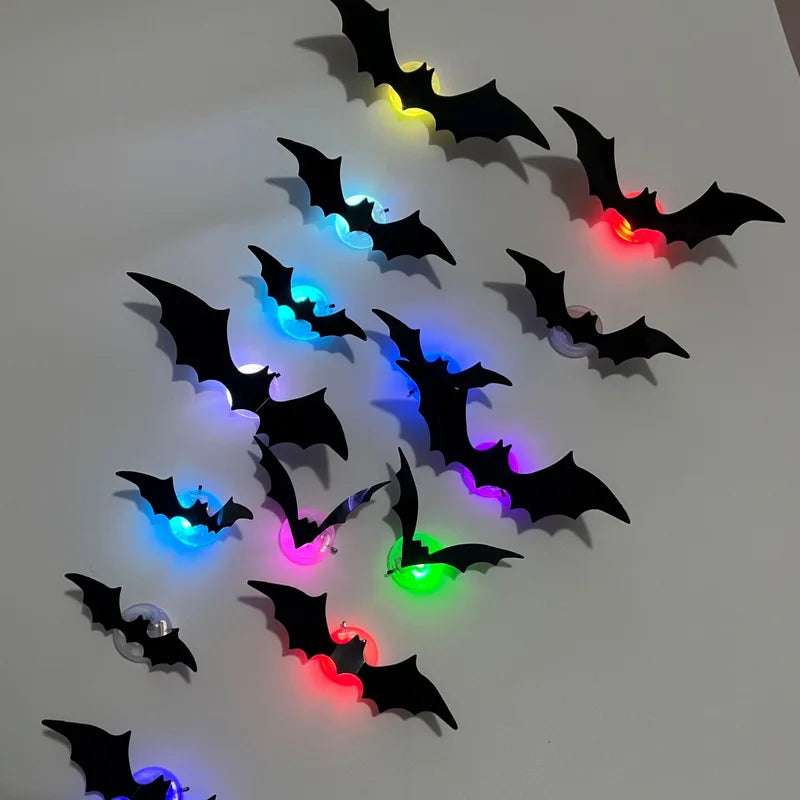 Halloween Bat Wall Light Decor LED Night Light for Festive Party Decoration