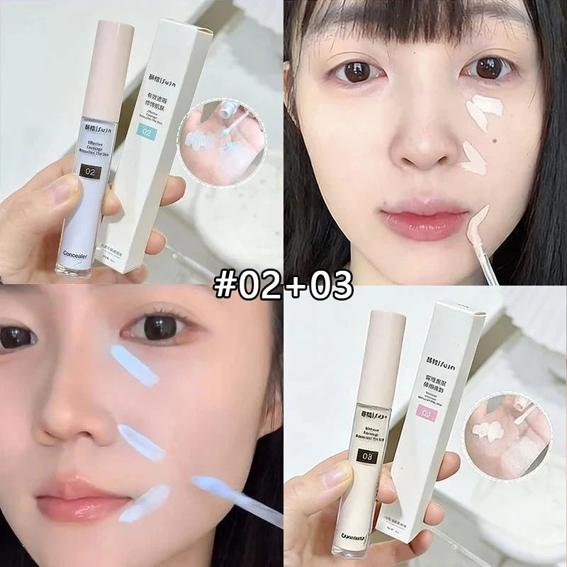 Brightening Long-Lasting Liquid Concealer for Face & Contour - Full Coverage & Hydrating