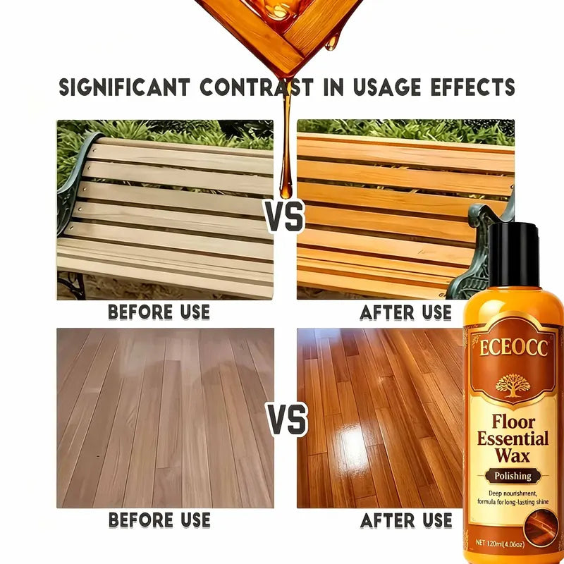 Natural Beeswax Furniture Repair Wax - Waterproof Wood Polish for Indoor Surfaces