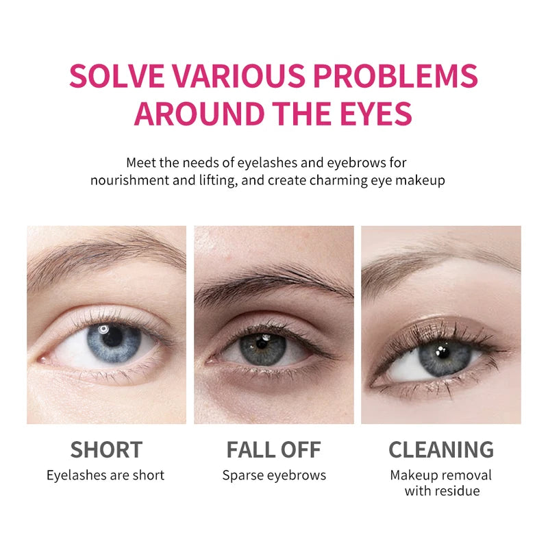 Lash Vibes Eyelash & Eyebrow Care Kit with Serum, Mascara & Remover