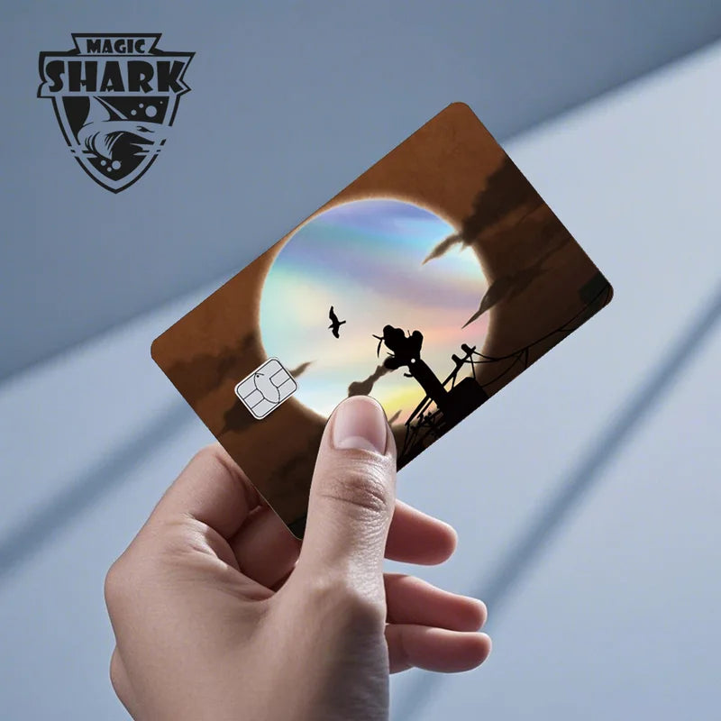 Anime Sasuke Kakashi Laser Holographic Credit Card Skin Cover Sticker