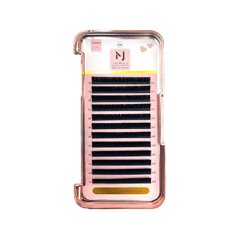 L Curl Eyelash Extensions Mix 8-16mm Mink False Lashes for Dramatic Eye Makeup