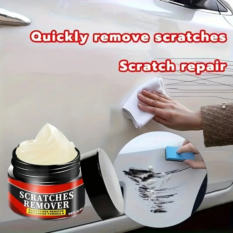 Car Plastic Restorer and Trim Polish Wax for Interior & Tires - Scratch & Anti-Aging Repair