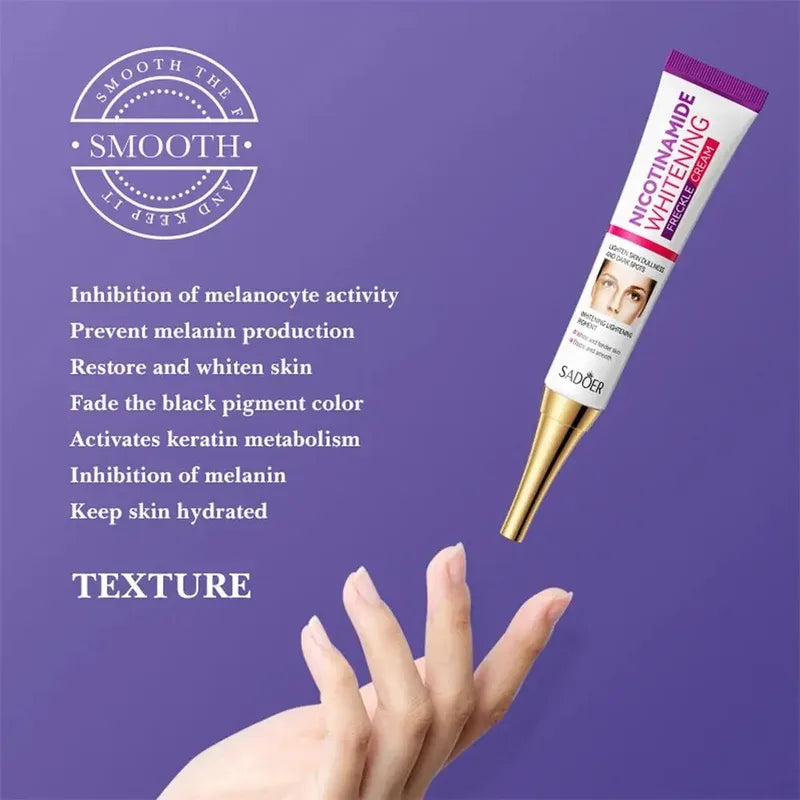 Face Brightening & Freckle Removing Cream with Niacinamide - Moisturizing Skin Care
