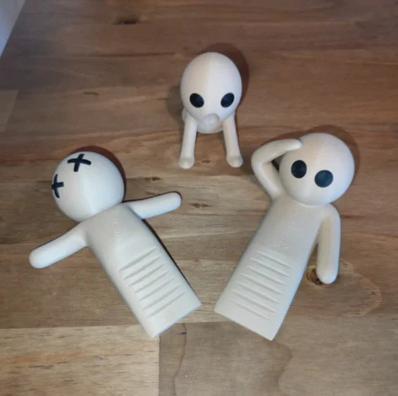 Decorative Flexible Door Stopper Mini Figurine Non-Slip Bedroom Dorm Room Ornament