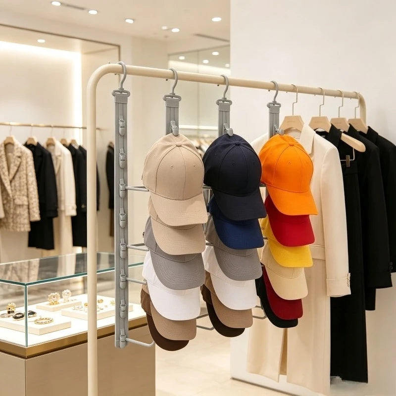 Over The Door Hat Organizer - Space Saving Baseball Cap Storage Rack