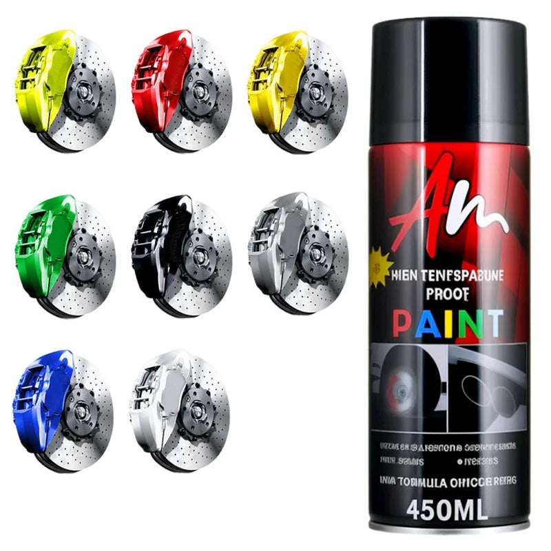 DIY Brake Caliper Paint Spray Can - High Temp Gloss Finish Multiple Colors