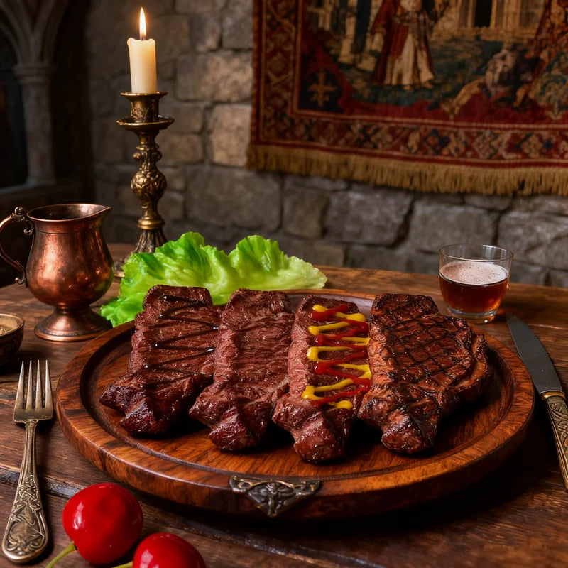 Realistic Fake Steak Model - Artificial Meat Prop for Food Photography & Decor