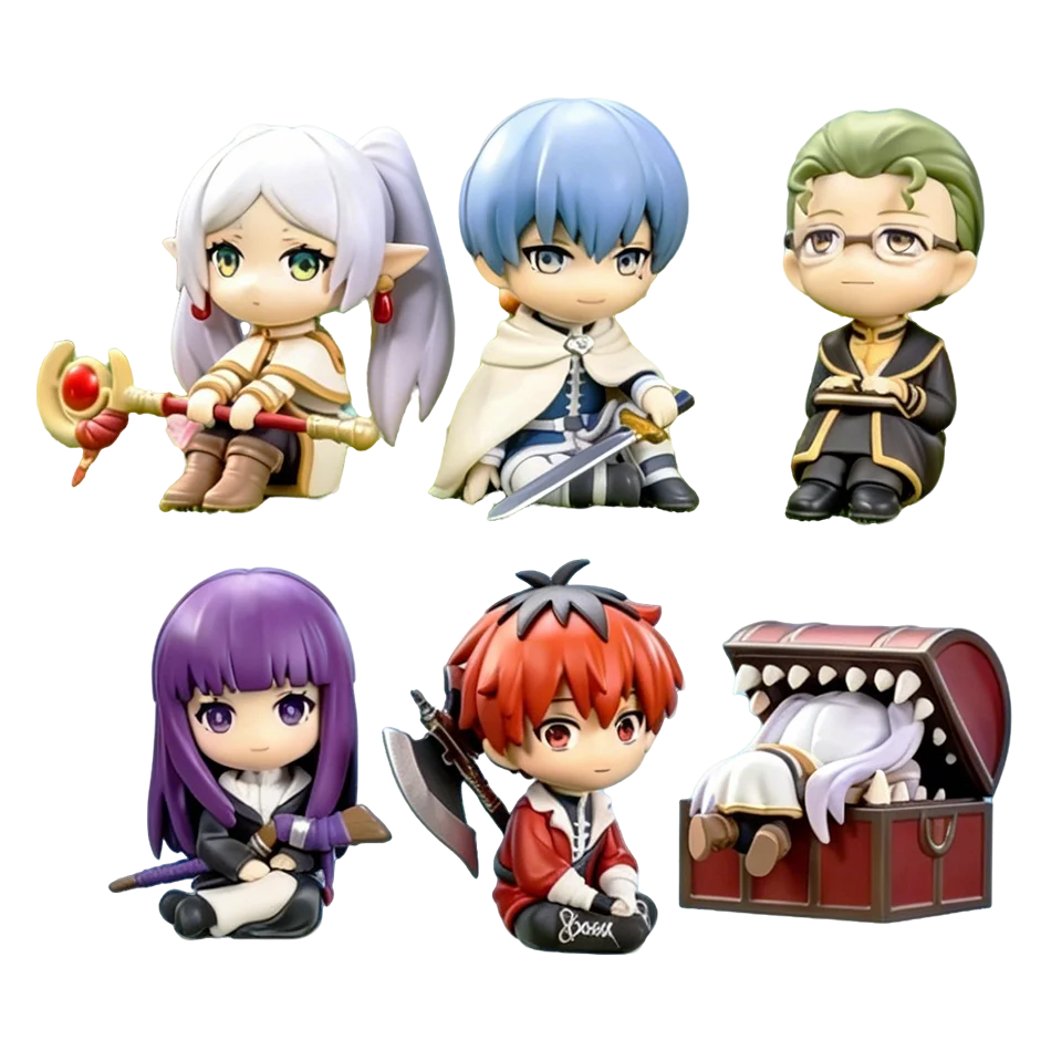 Anime Frieren Action Figures 6-Pack Set Cartoon Figurines Collectible Toys Gift