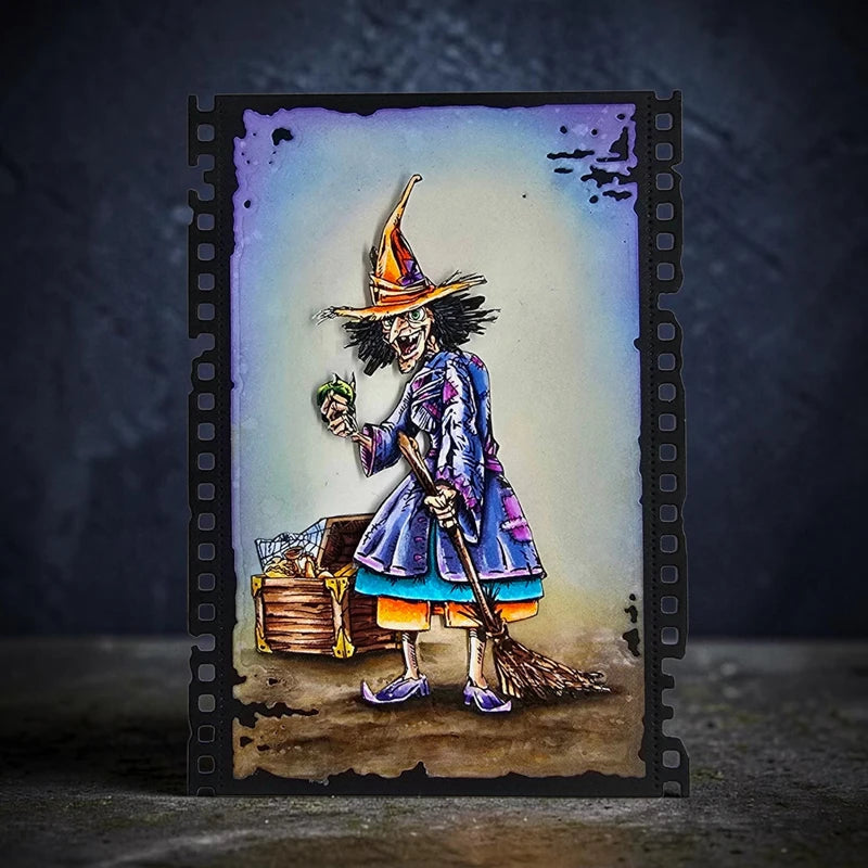 Halloween Pumpkin Phantom Witch Metal Cutting Dies & Stencils for Scrapbooking and Card Making