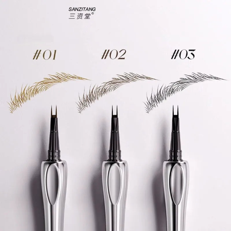 Waterproof Liquid Eyebrow Pencil & Eyeliner - Natural Finish, Long-Lasting, Aegyo-sal Hair Line Pen