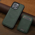 2-in-1 Detachable Leather iPhone Case with Card Pocket and Magnetic Cover