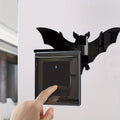 Acrylic Halloween Bat Wall Mirror decor - Removable DIY Home Art Sign for Living Room Bedroom Kitchen Bathroom