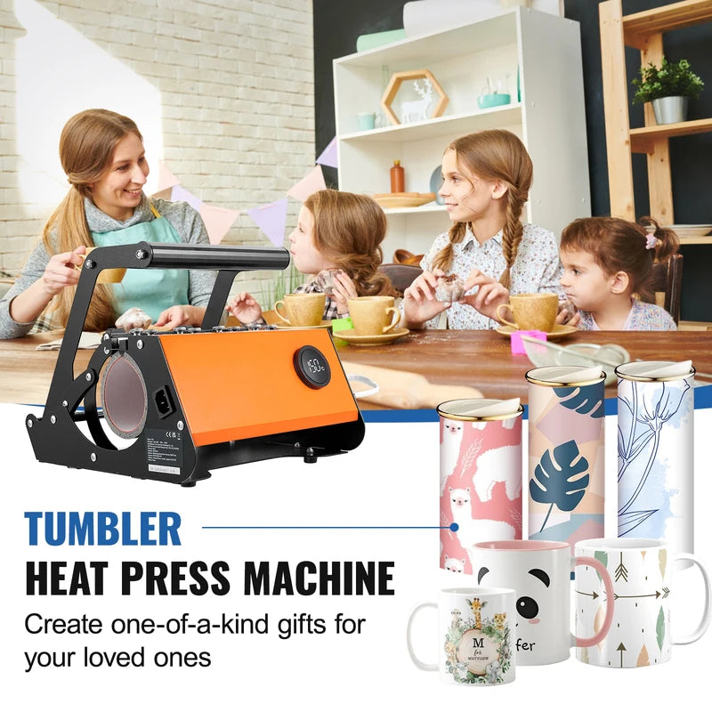 30oz Tumbler Heat Press Machine for Sublimation Transfer with Touchscreen Control