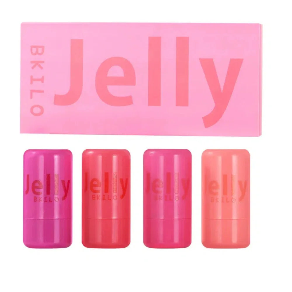 3-in-1 Jelly Cheek Blush Tint Set - Long Lasting Moisturizing Lip & Face Makeup