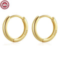 Sterling Silver Hoop Earrings for Women Men Micro Pave CZ Minimalist Huggie Jewelry
