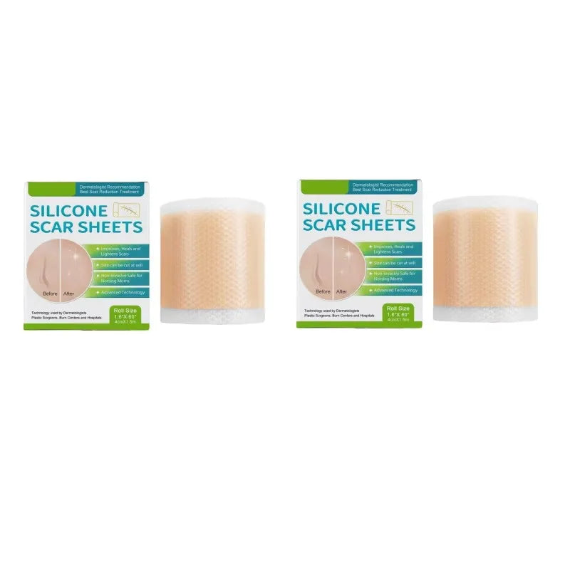 Silicone Scar Sheets Self-Adhesive Skin Care Tape 4cm x 150cm Reusable