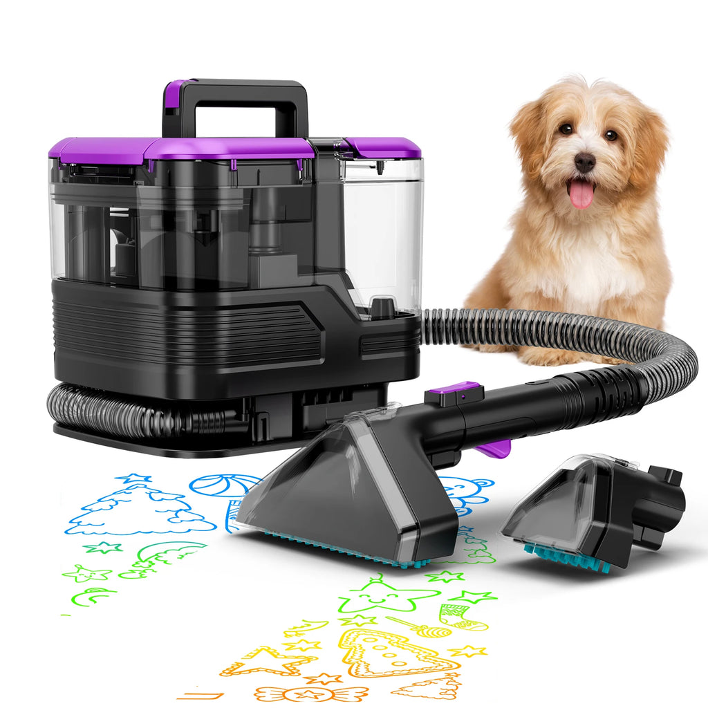 Handheld Carpet Cleaner Machine 530W for Pet Hair Upholstery & Deep Stains