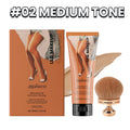 Waterproof Full Coverage Body Foundation with Brush Set for Veins & Scars