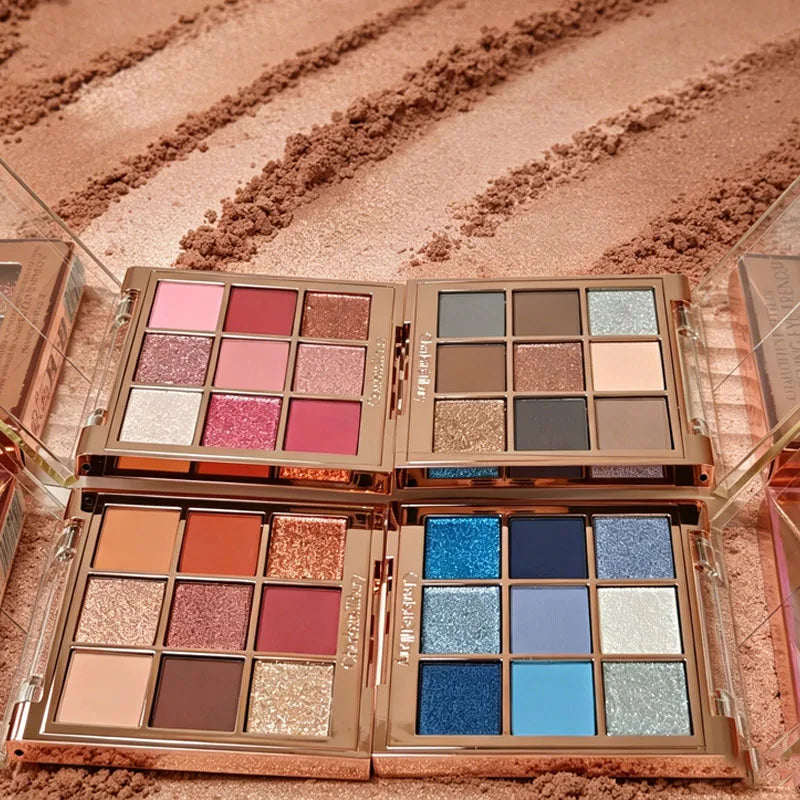 Multi-Color Eye Shadow Palette with Lipstick and Lip Gloss Set for Summer Makeup