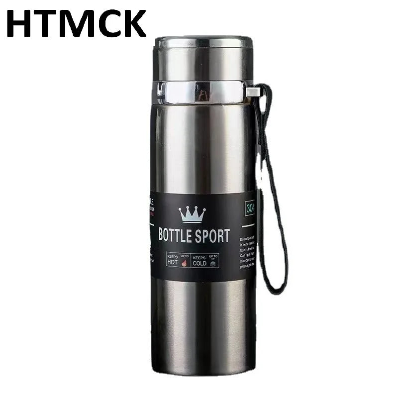 Insulated Double-Walled Stainless Steel Water Bottle - Leak-Proof Vacuum Flask for Coffee & Tea