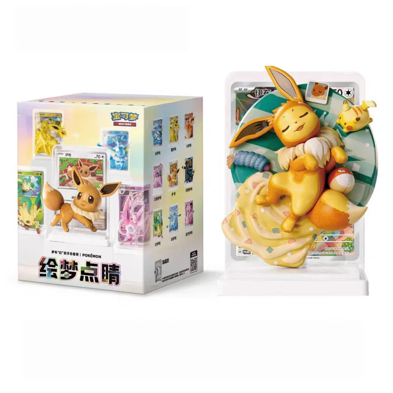 Collectible Trading Card Game Figure Set Eevee Illustration Series - Surprise Toys