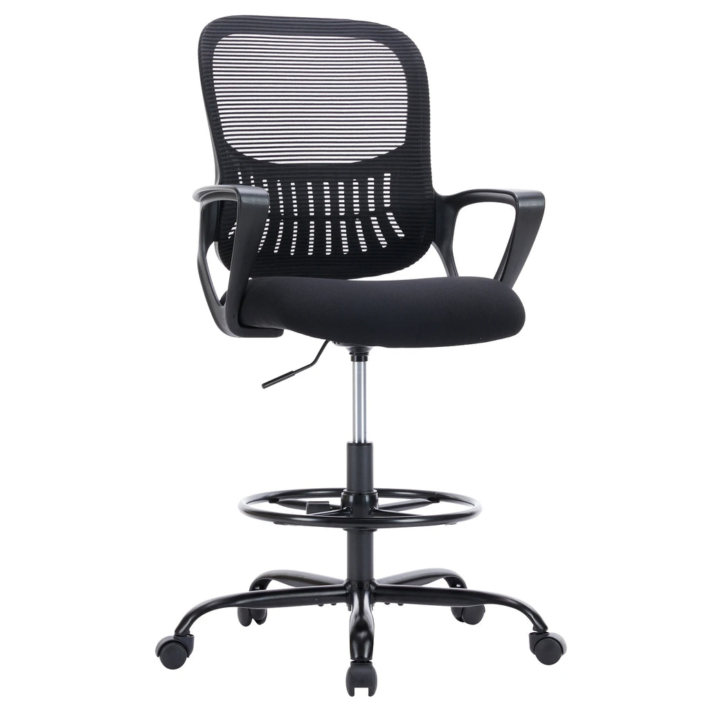 Ergonomic Mesh Office Chair with Lumbar Support, Adjustable Height & Swivel - Multiple Colors