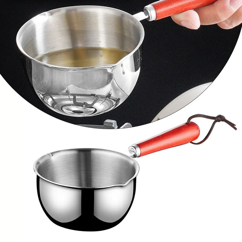 Stainless Steel Oil Pan for Melting Butter and Heating Sauces - Multiple Sizes