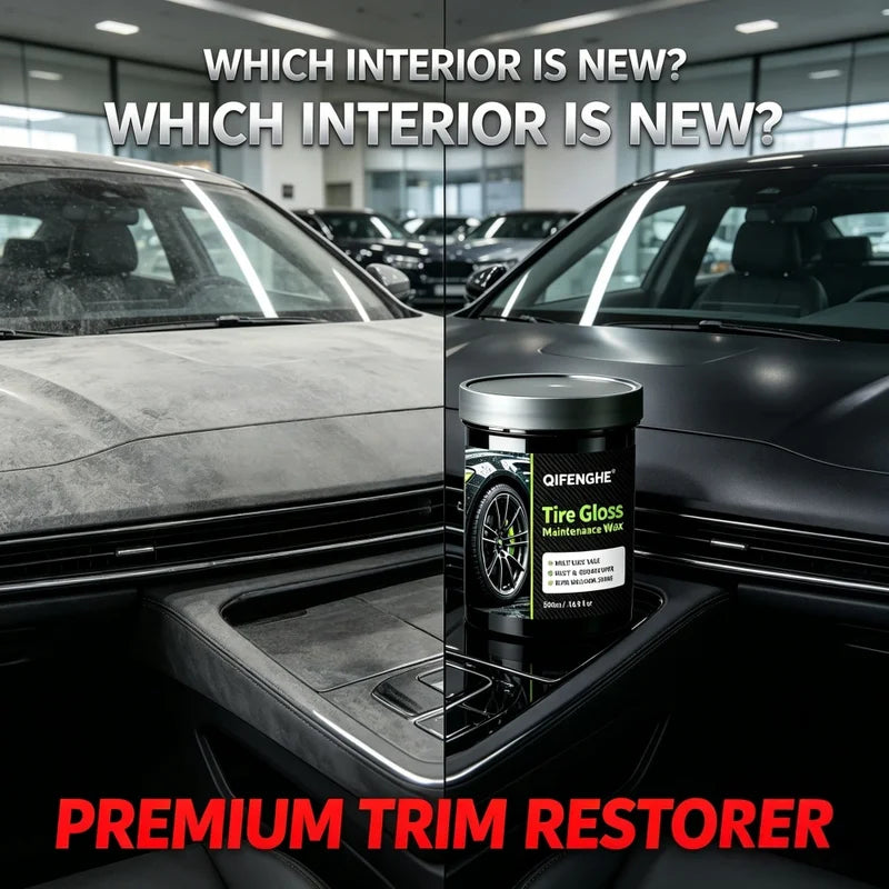 500ml Car Tire Gloss Wax with Rust & Grime Remover - Ultra Wet-Look Shine