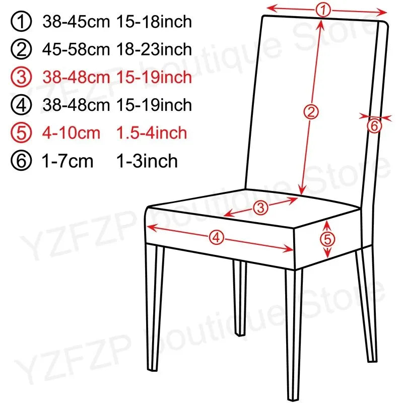 Universal Elastic Chair Cover - Multiple Colors, Fits Dining & Living Room Chairs