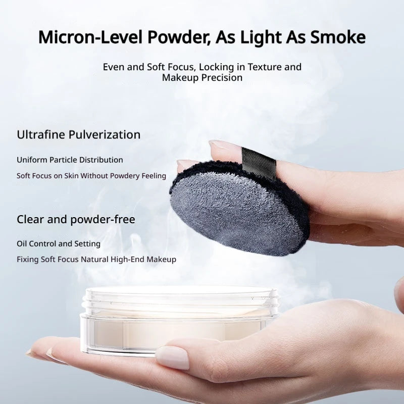 Long Lasting Waterproof Loose Face Powder for Oil Control & Brightening - Natural Finish