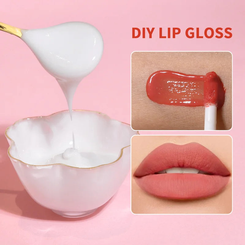 DIY Lip Gloss Base 100ml Moisturizing Non-Stick Milky White Lip Makeup