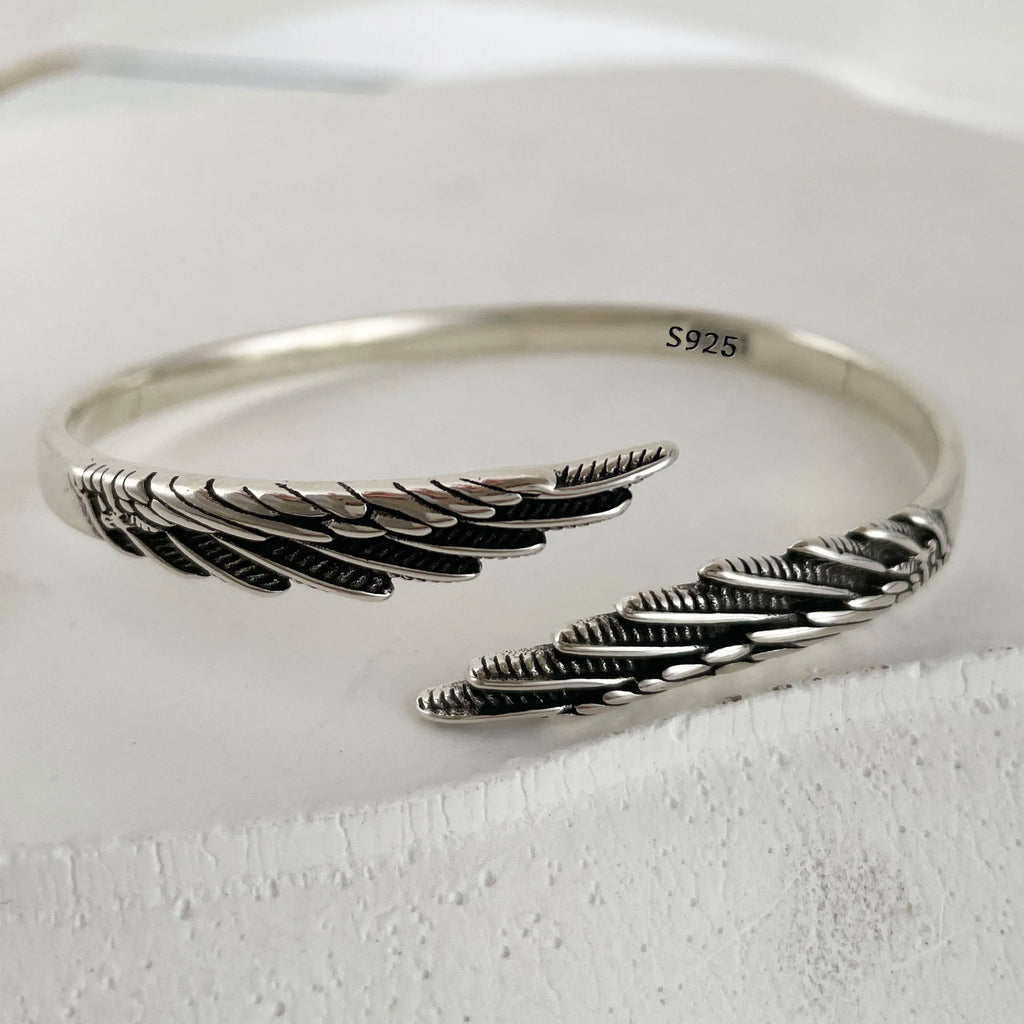 Solid 925 Sterling Silver Heart Chain Bracelet for Women Vintage Handmade Jewelry