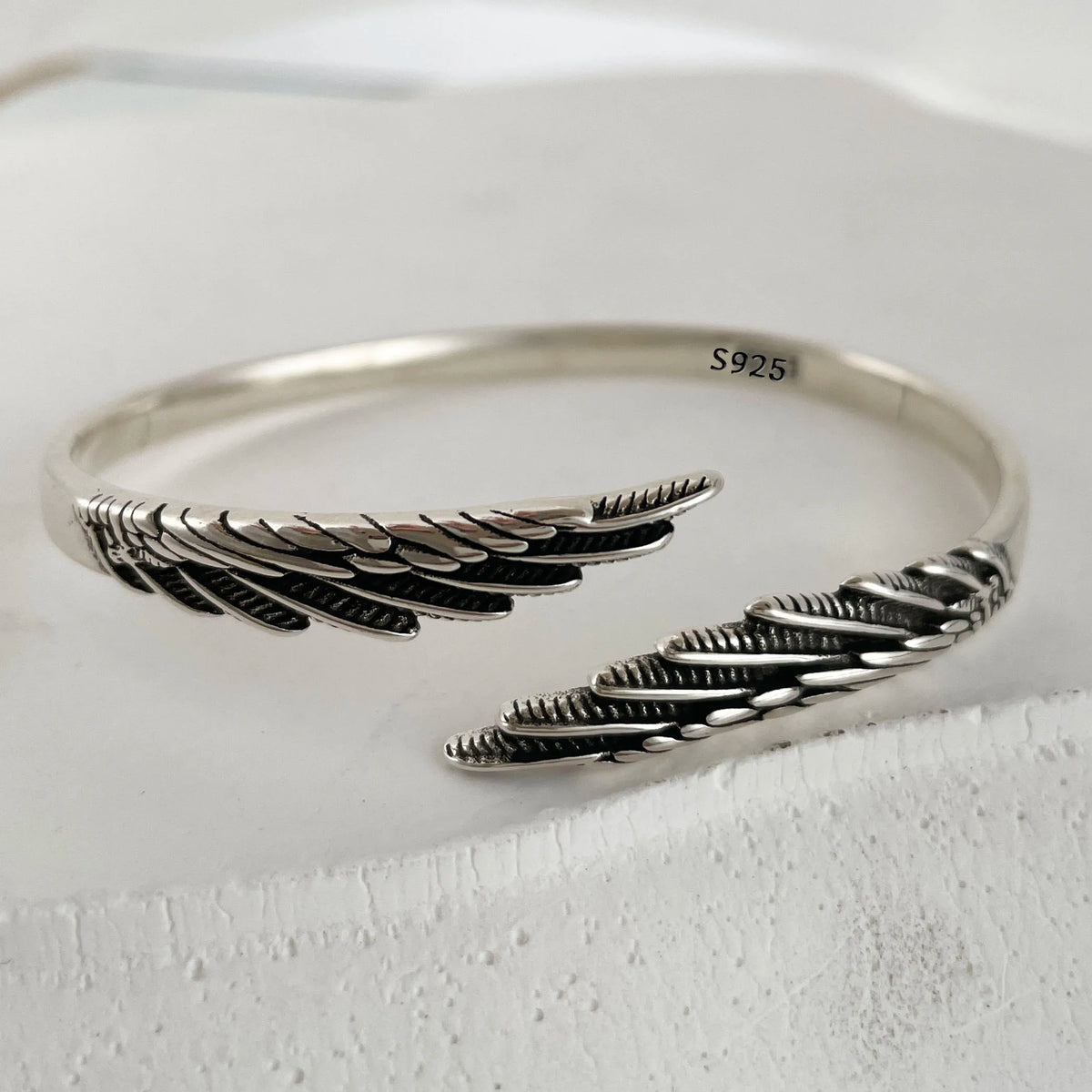 Solid 925 Sterling Silver Heart Chain Bracelet for Women Vintage Handmade Jewelry