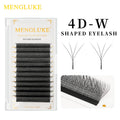 Automatic 4D W Shaped Bloom False Eyelashes Extension Soft Natural Light High-Volume