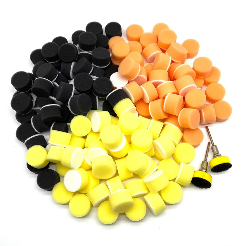 25mm Car Buffing and Polishing Pads Set for Rotary Tool - 50Pcs