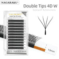 Double Tips 4D W Shape Eyelash Extensions for Natural Full Look