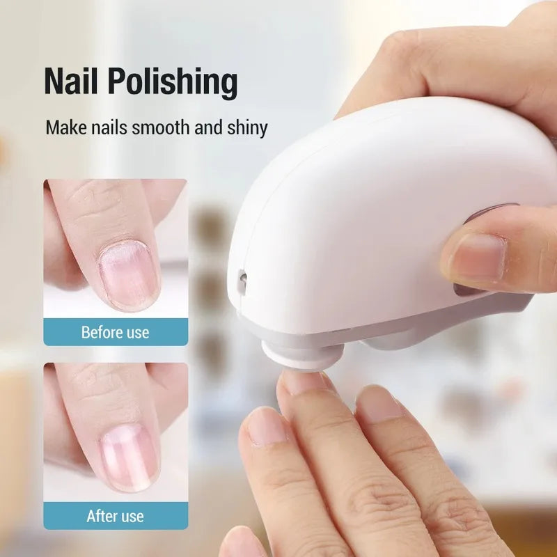 Electric Nail Clipper Manicure Set for Kids and Adults - Safe & Portable