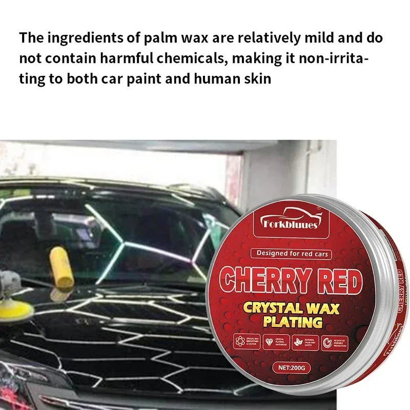 Car Wax Crystal Plating Set with Sponge - Hard Glossy Paint Protection & Tiny Scratch Repair